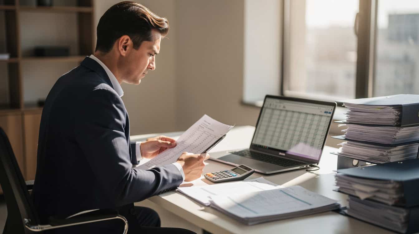 an accountant using AI agents to handle routine accounting work