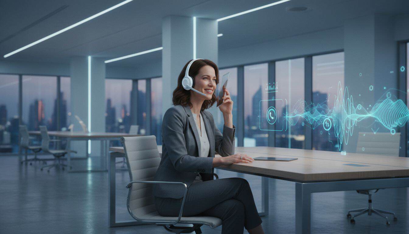 AI voice agents answering inbound and outbound business calls